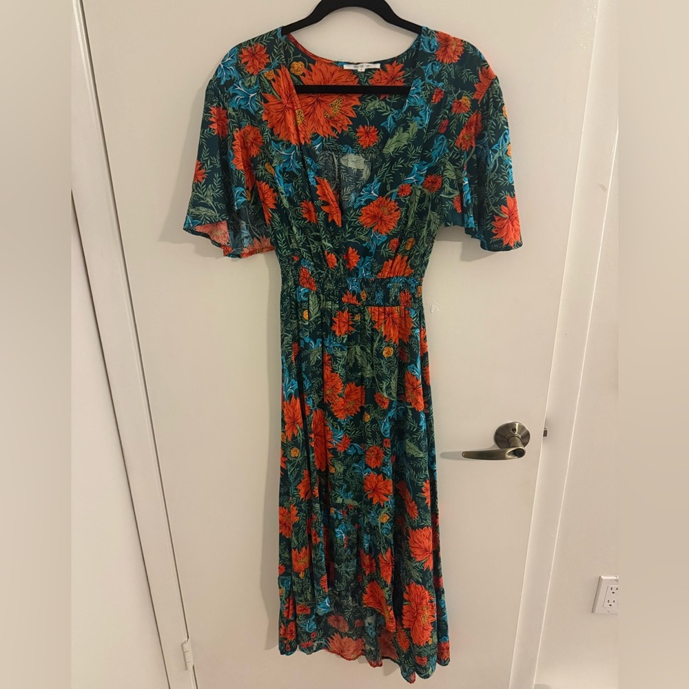 Anthropologie Abel the Label Fantasy Floral Tiered Maxi Dress - Picture 3 of 4